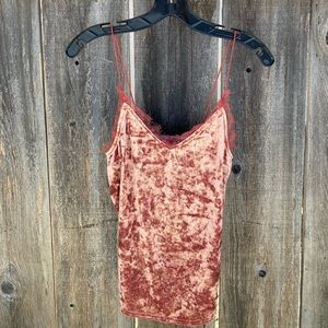 Pink Velvet Top